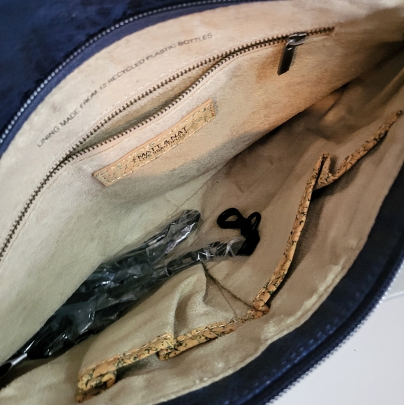 MATT & NAT Blue VEGAN LEATHER  shoulder bag - Picture 3 of 5